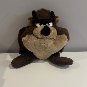 Vintage 1971 Warner Bros Miggty Star Taz Tasmanian Devil Plush Stuffed Toy